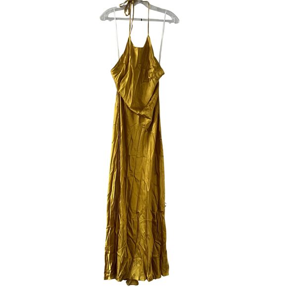 reformation jeany silk dress yellow Reformation Jeany Silk Dress by Reformation